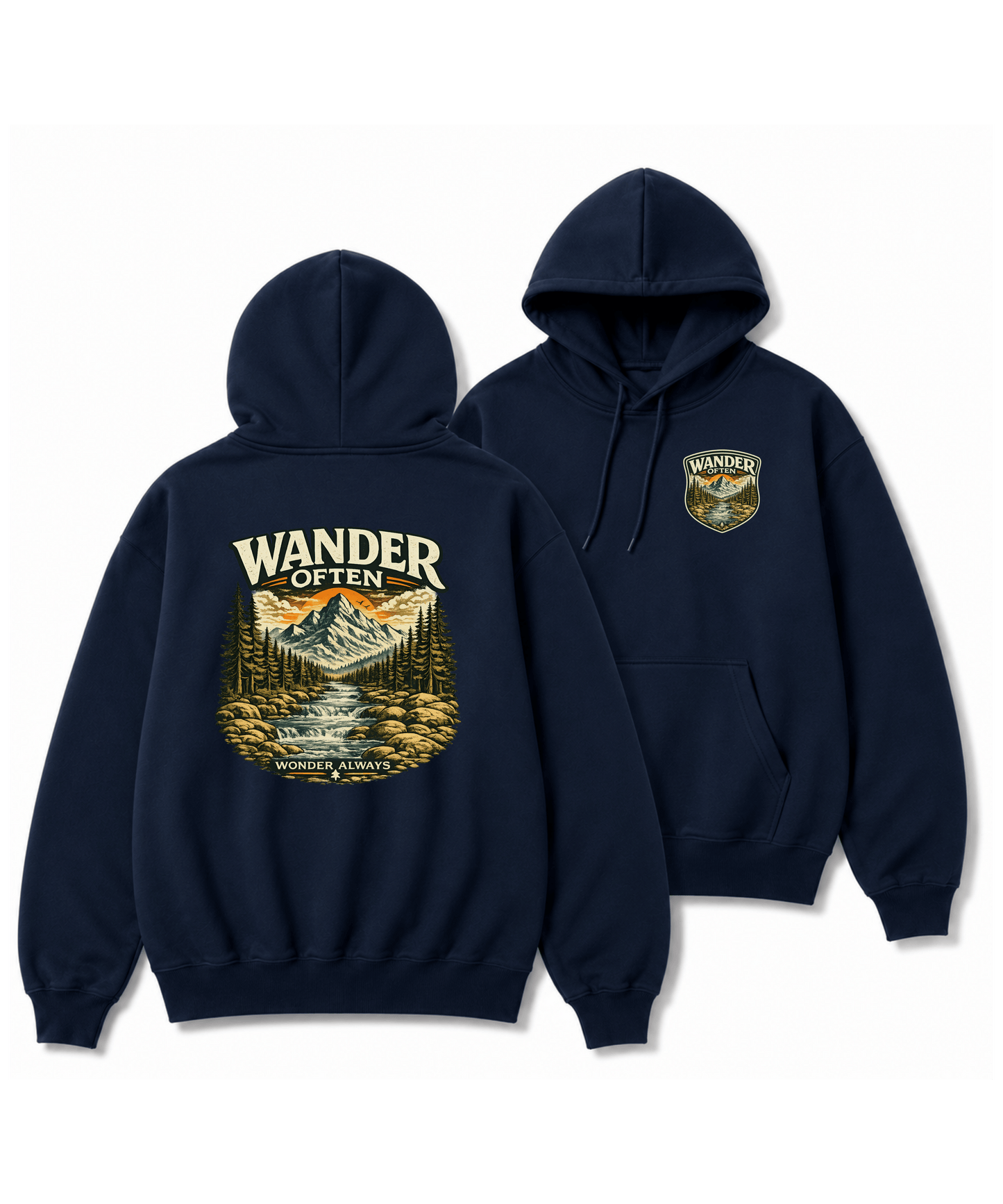 Wander Often™ Premium Hoodie - Wildserve - Inspirational Wildlife Tees