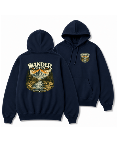 Wander Often™ Premium Hoodie - Wildserve - Inspirational Wildlife Tees