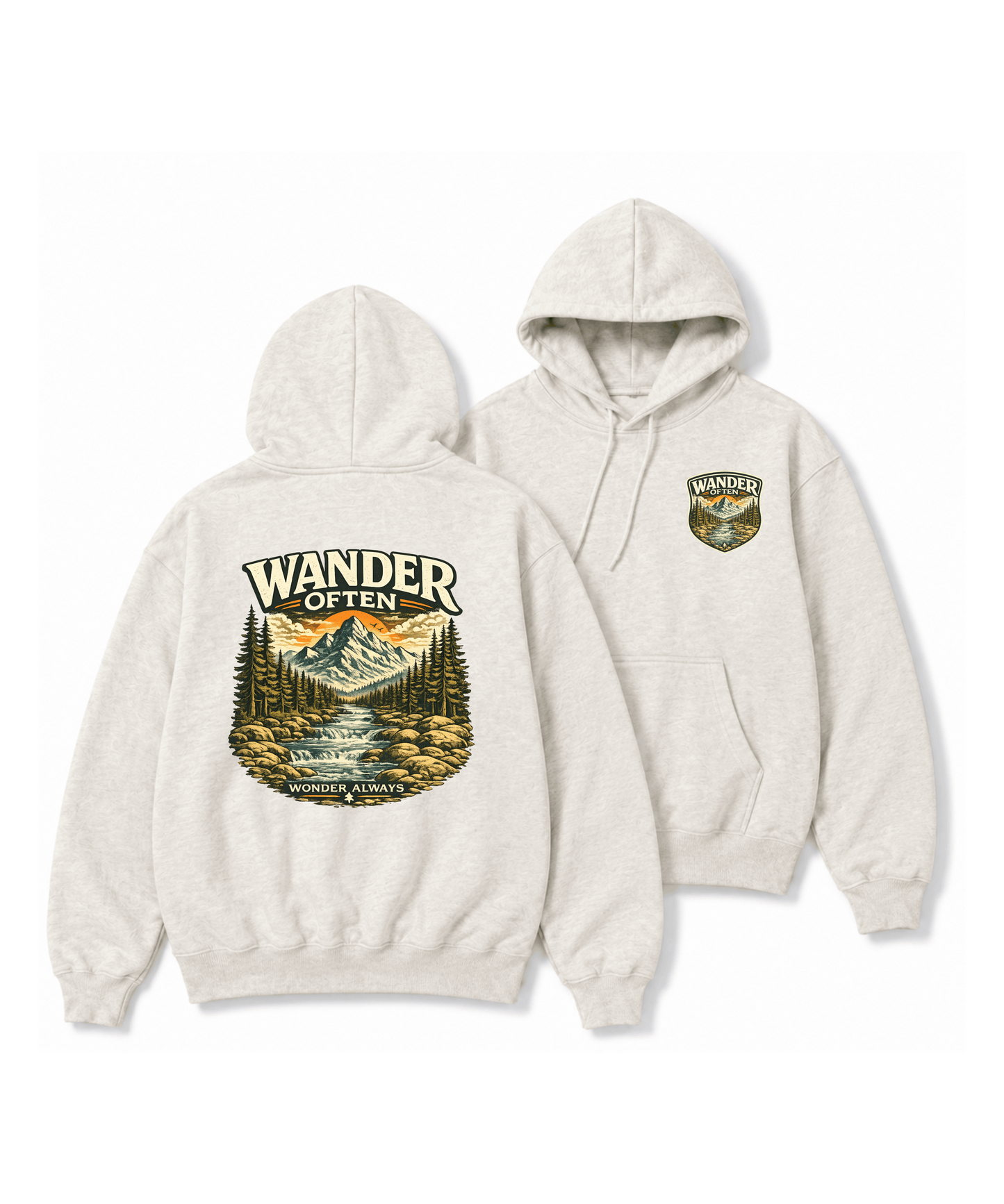 Wander Often™ Premium Hoodie - Wildserve - Inspirational Wildlife Tees