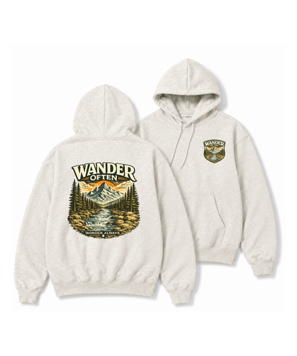 Wander Often™ Premium Hoodie - Wildserve - Inspirational Wildlife Tees