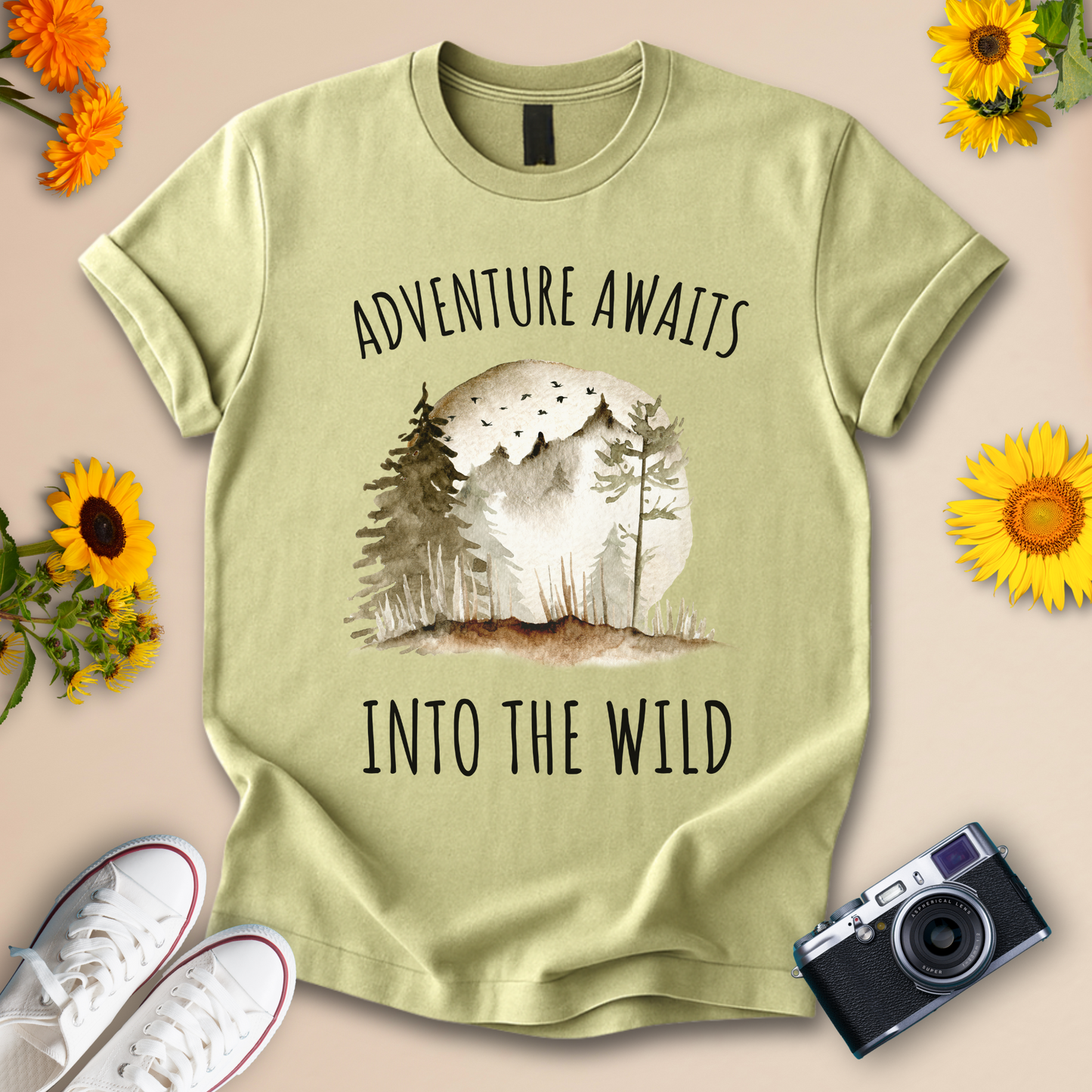 Adventure Awaits Into The Wild Unisex Tee