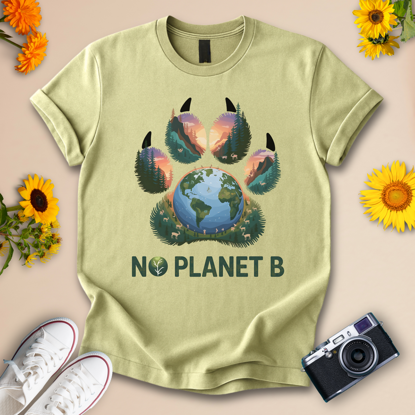 No Planet B Earth Design Tee