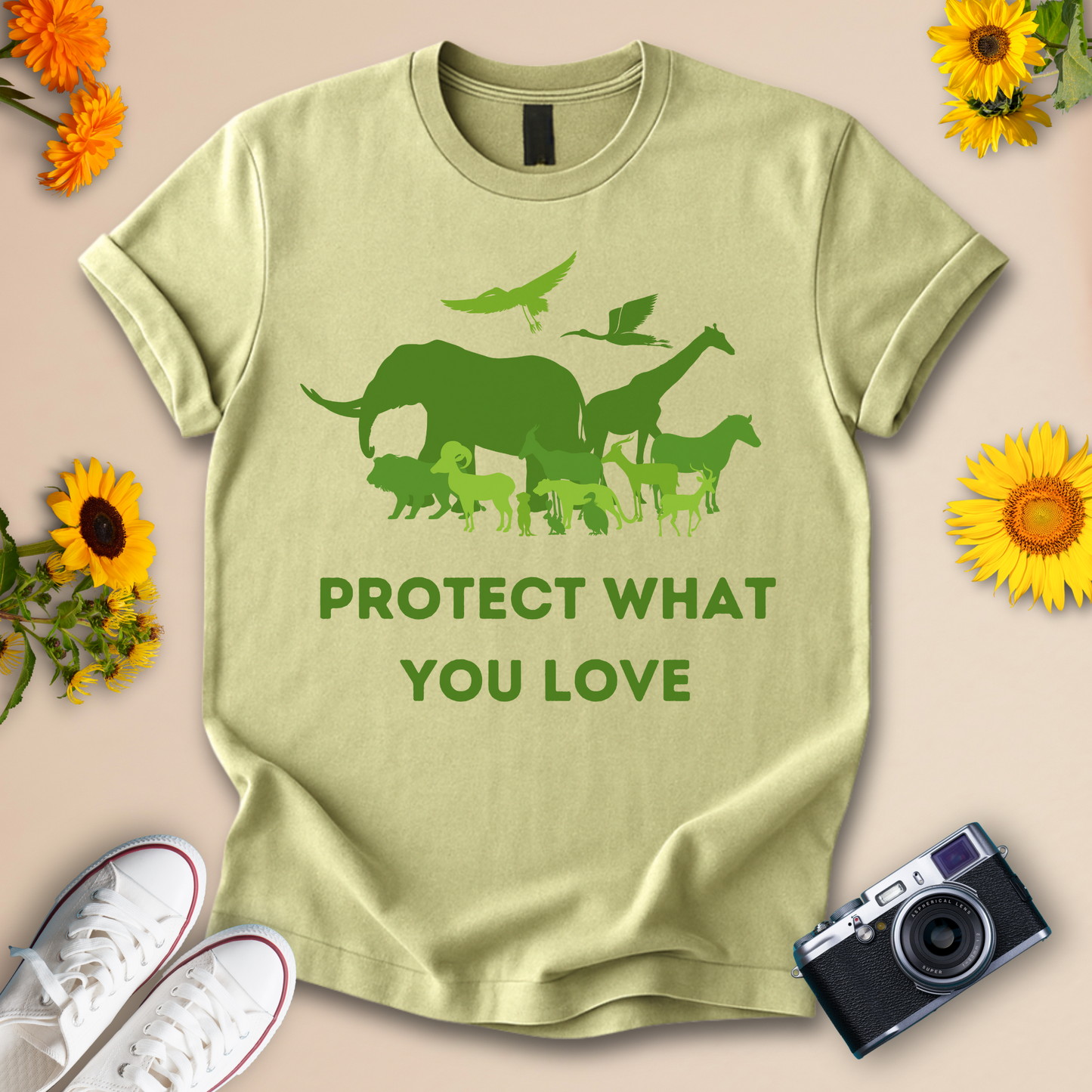 Protect What You Love Unisex Eco-Friendly Wildlife Tee