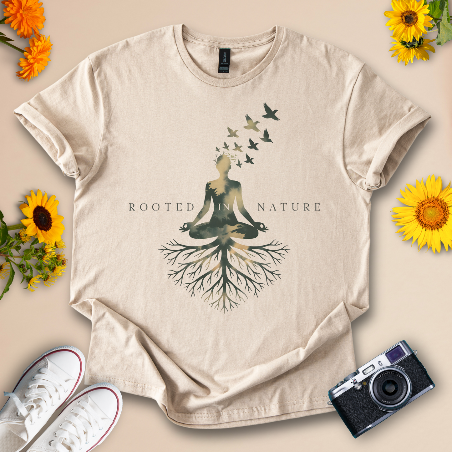 Meditation Roots Nature Lover Tee