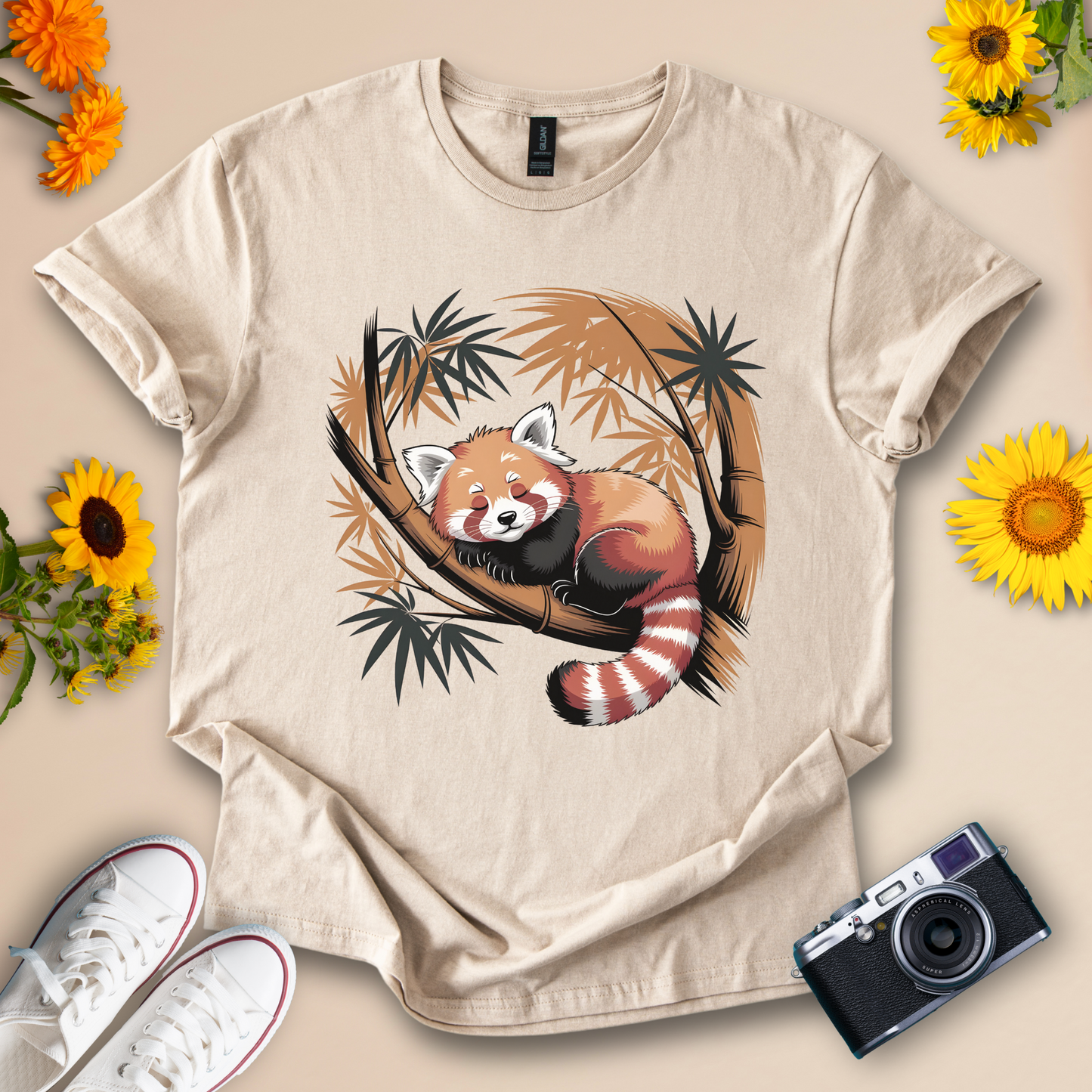 Cute Red Panda T-Shirt – Bamboo Forest Wildlife Animal Tee for Nature and Zoo Lovers