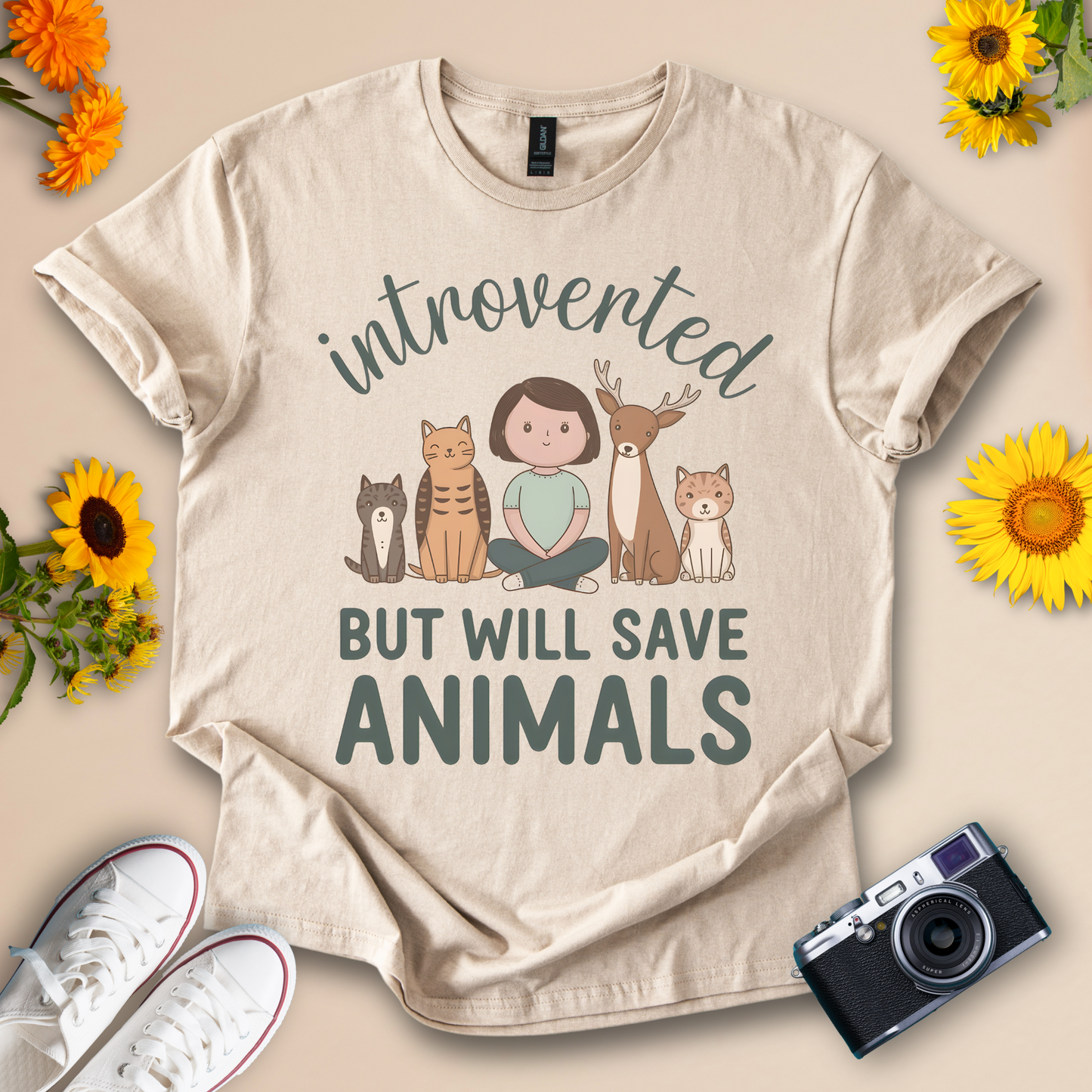 Introverted Animal Lover Tee
