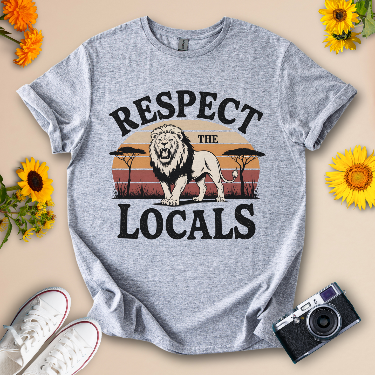 Respect the Locals Tee – Safari Style Graphic Shirt