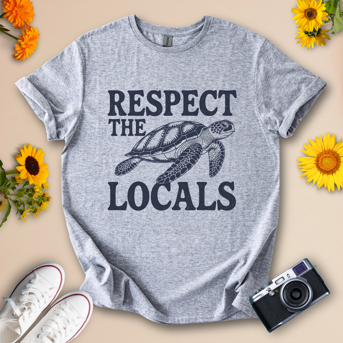 Respect the Locals Nature Tee – Turtle Shirt