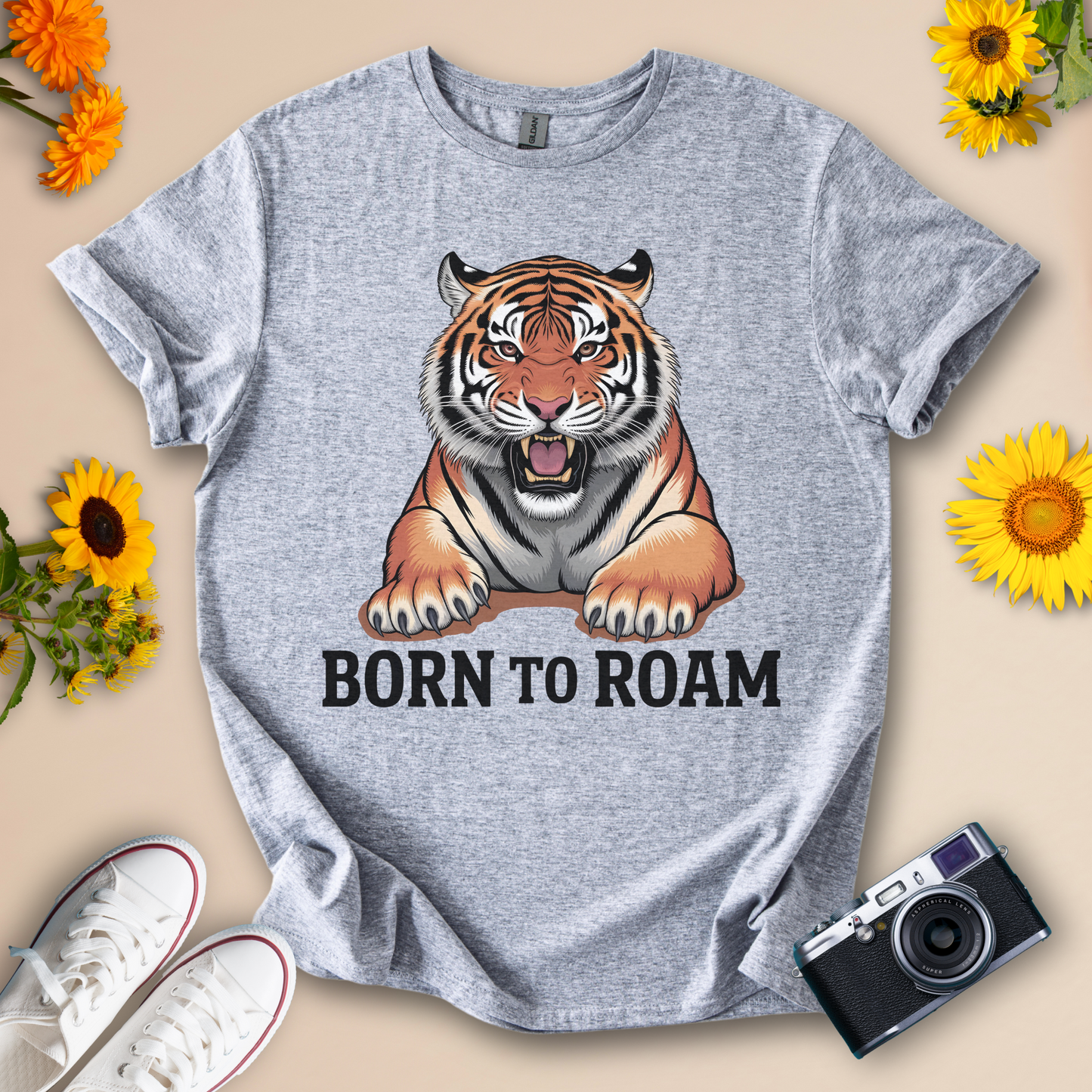 Born to Roam Tiger Tee