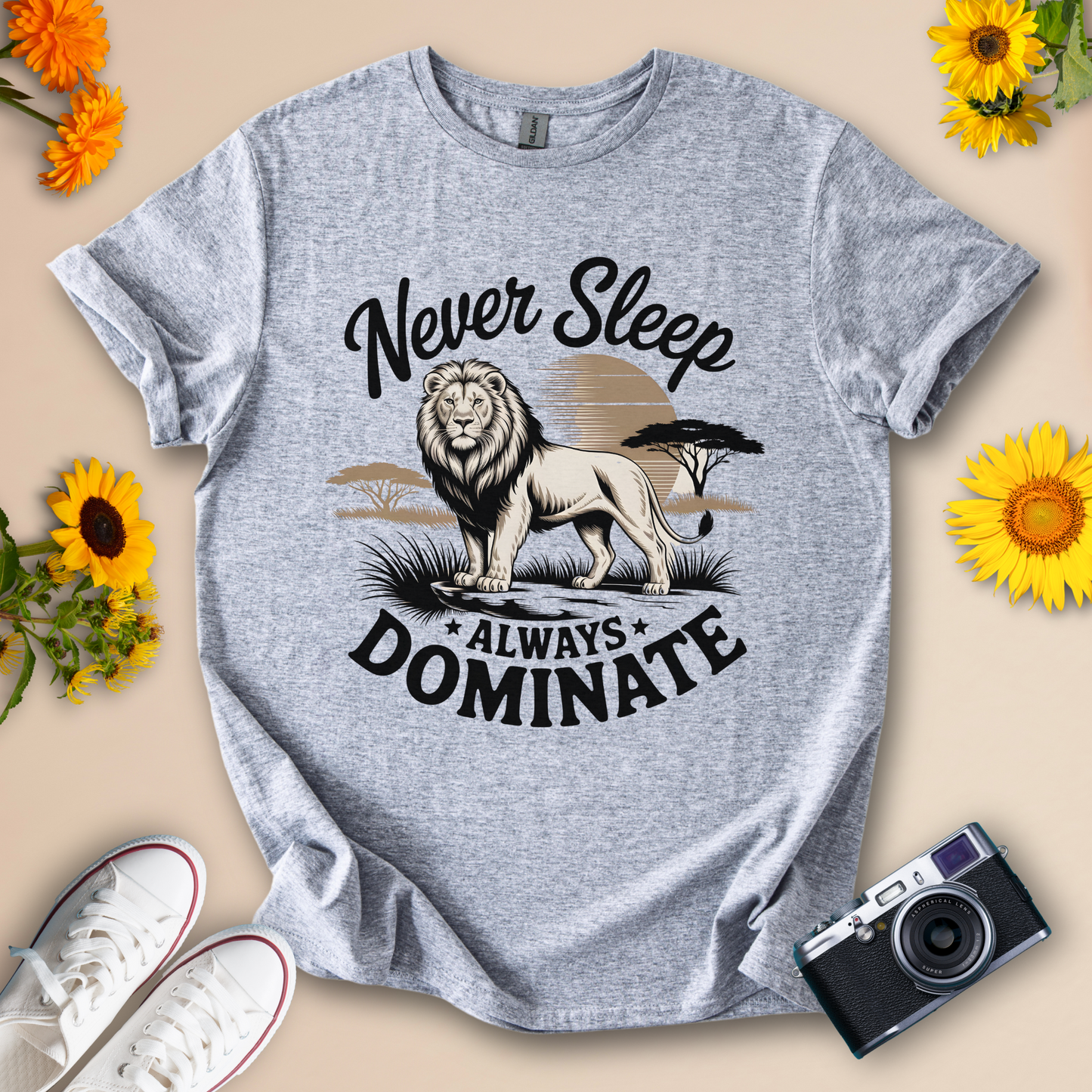 Lion Motivational T-Shirt – Unisex Statement Tee