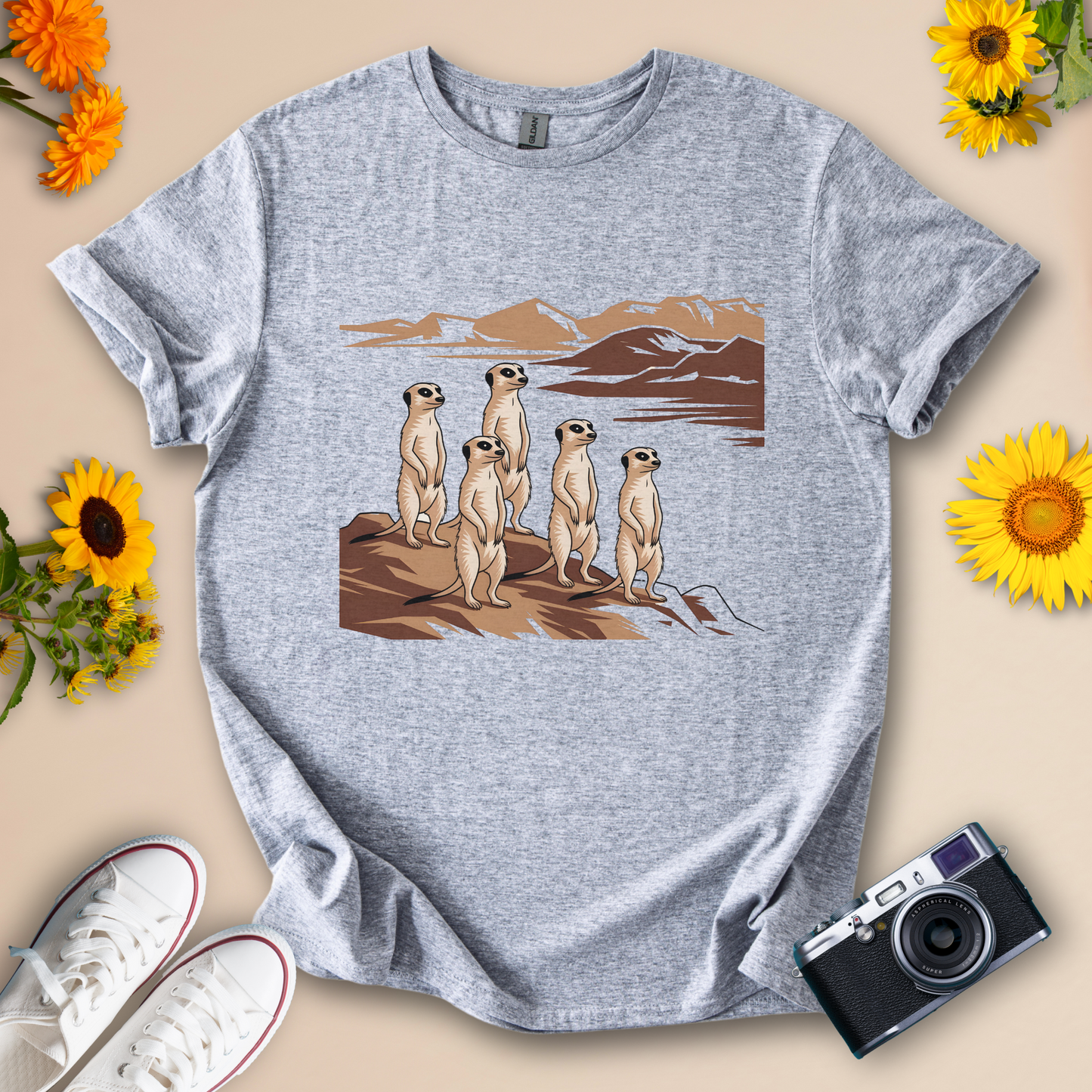 Funny Meerkat T-Shirt – Desert Wildlife Animal Tee for Safari and Nature Lover