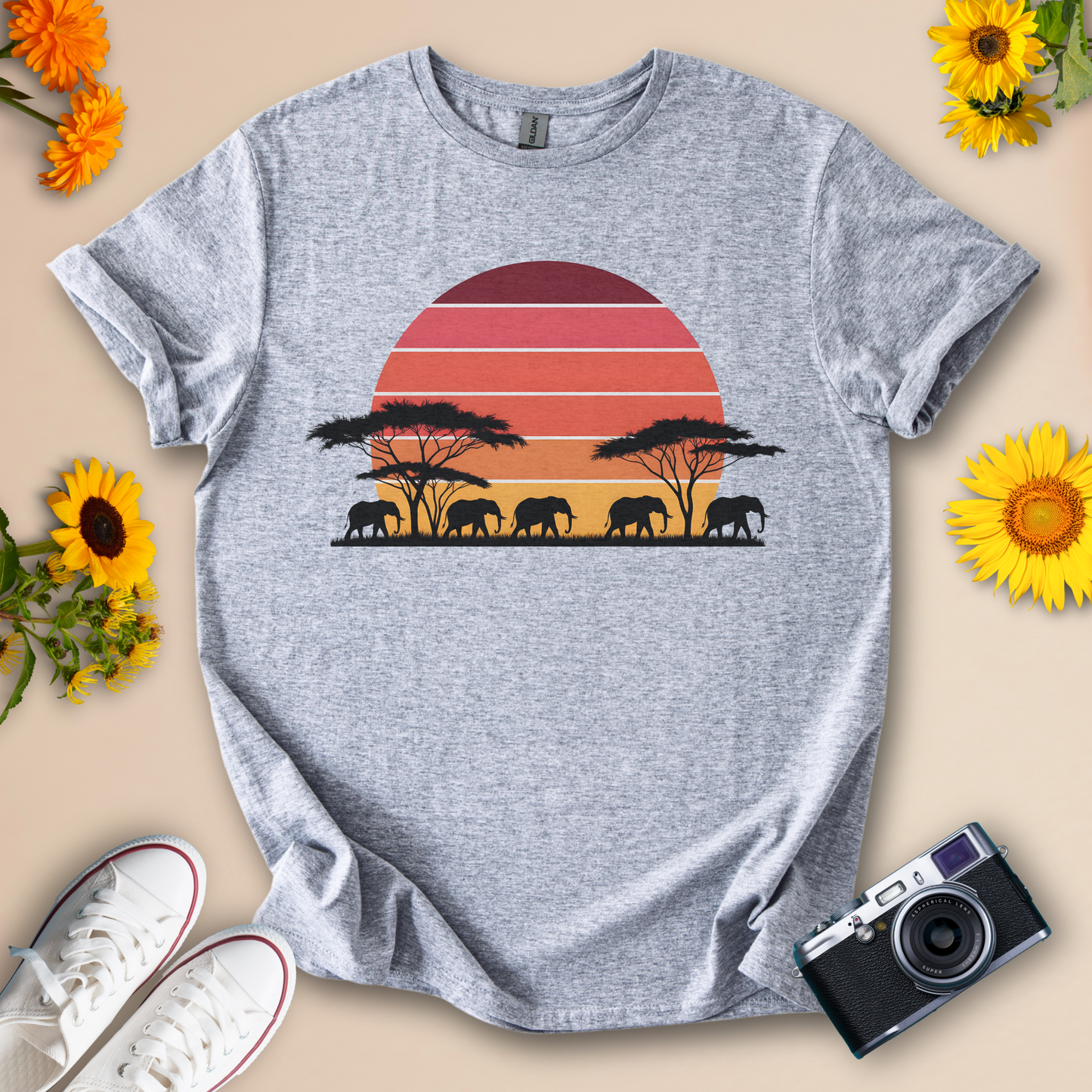 African Sunset Safari Tee