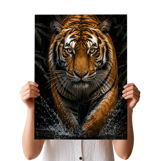 Tiger Portrait Poster - Wildserve - Inspirational Wildlife Tees