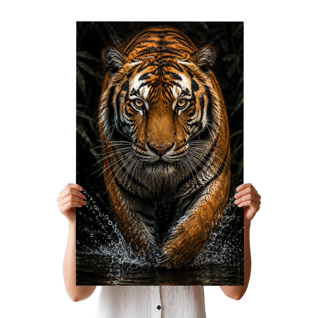 Tiger Portrait Poster - Wildserve - Inspirational Wildlife Tees