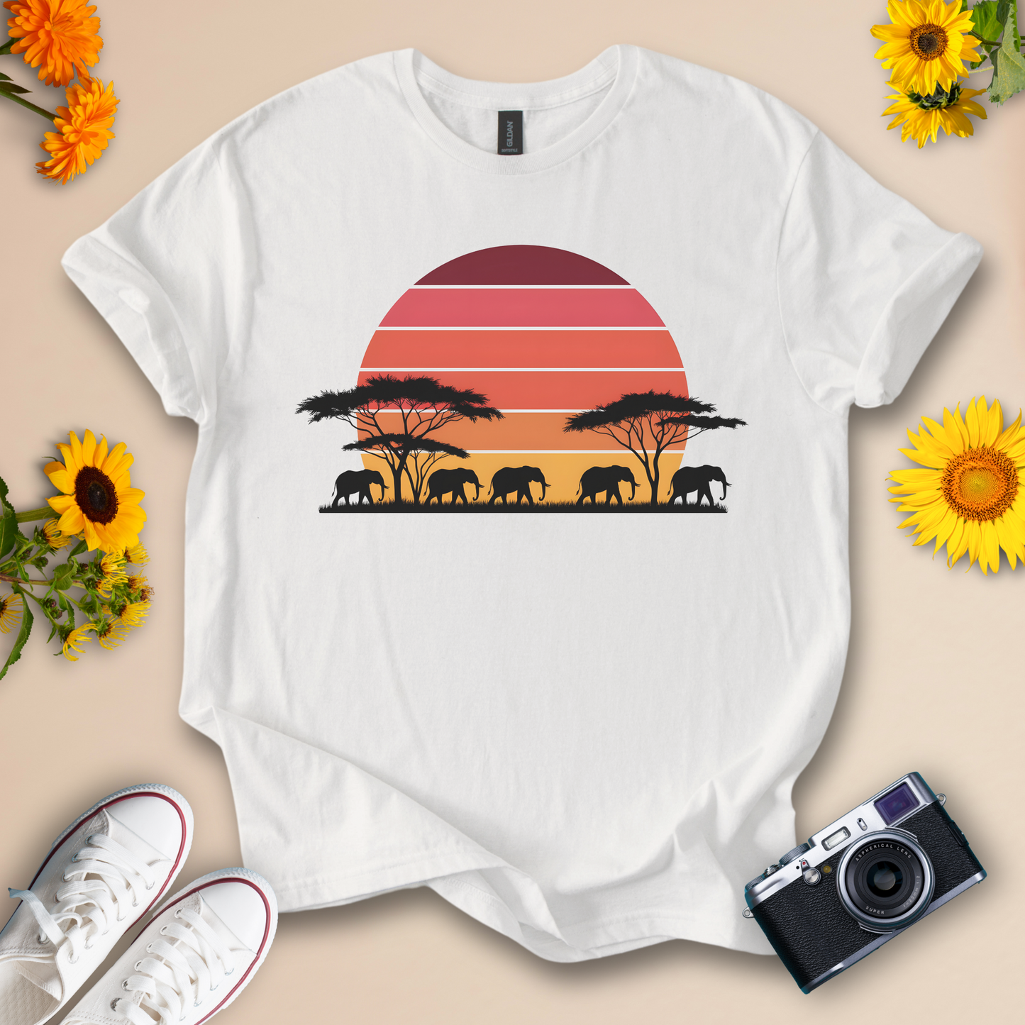 African Sunset Safari Tee
