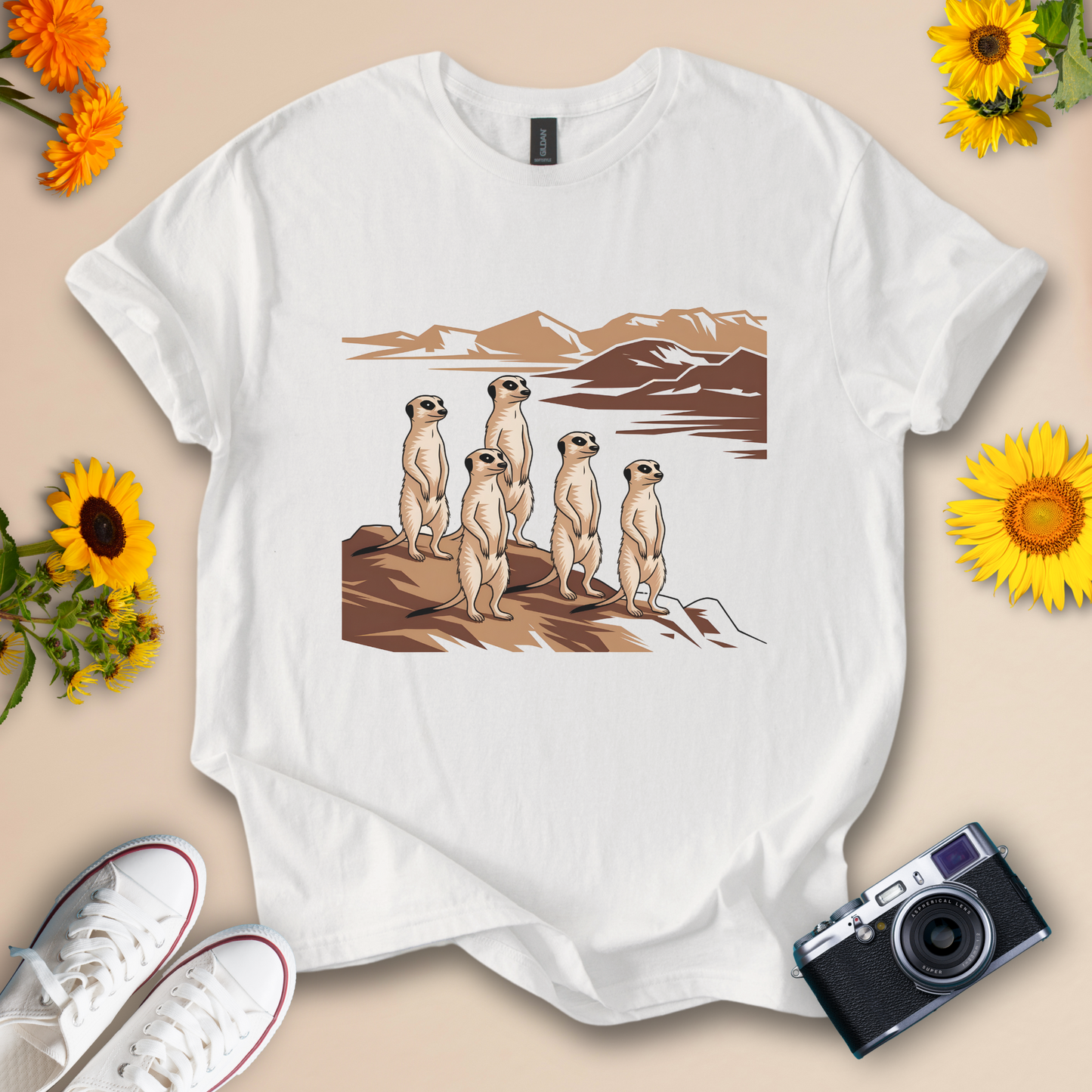 Funny Meerkat T-Shirt – Desert Wildlife Animal Tee for Safari and Nature Lover