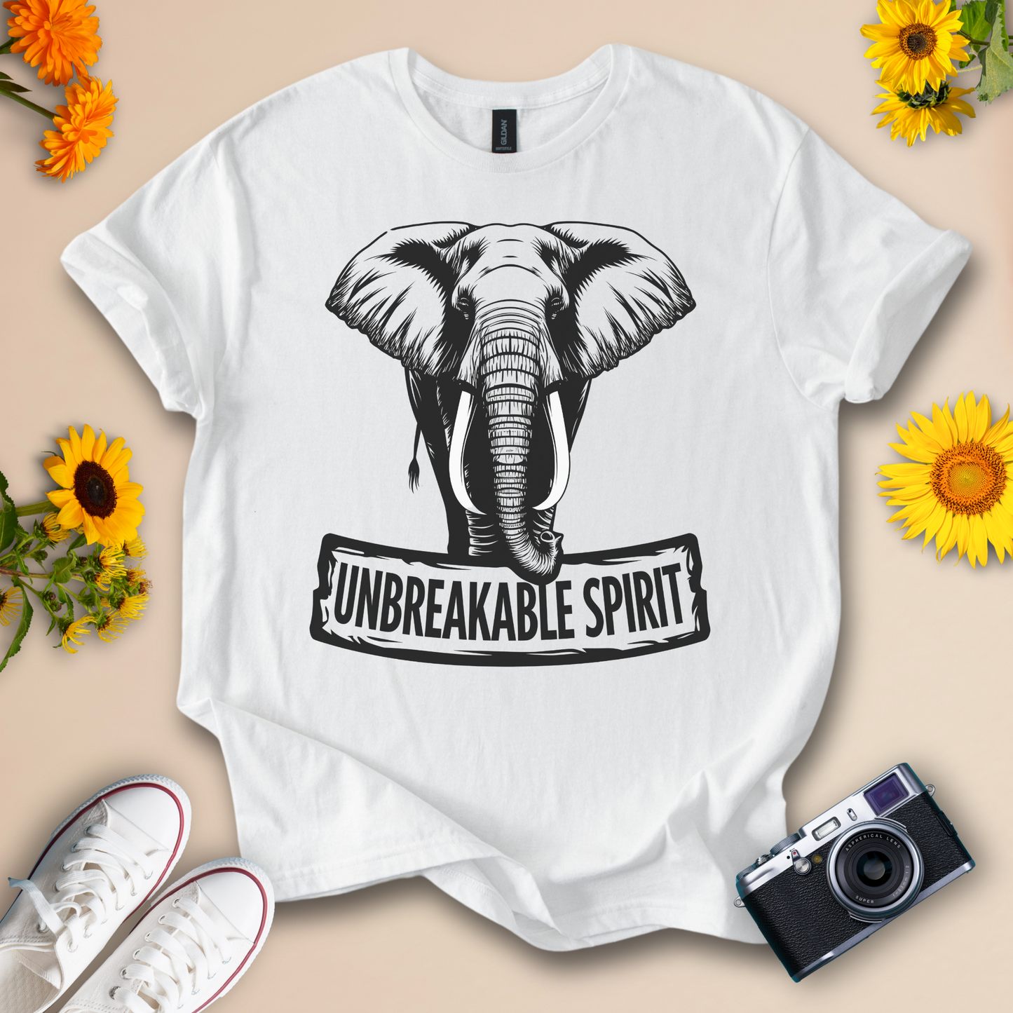 Unbreakable Spirit Elephant Graphic Tee