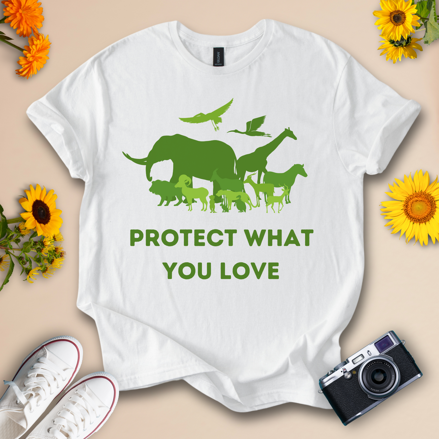 Protect What You Love Unisex Eco-Friendly Wildlife Tee