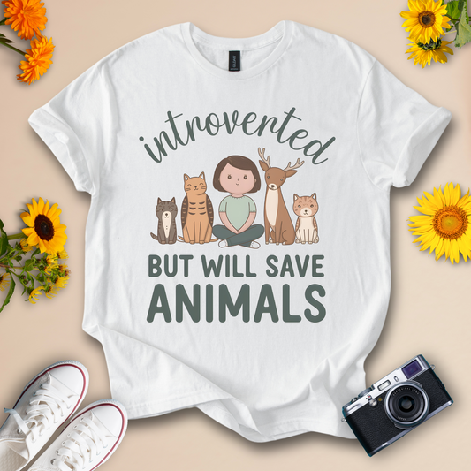 Introverted Animal Lover Tee