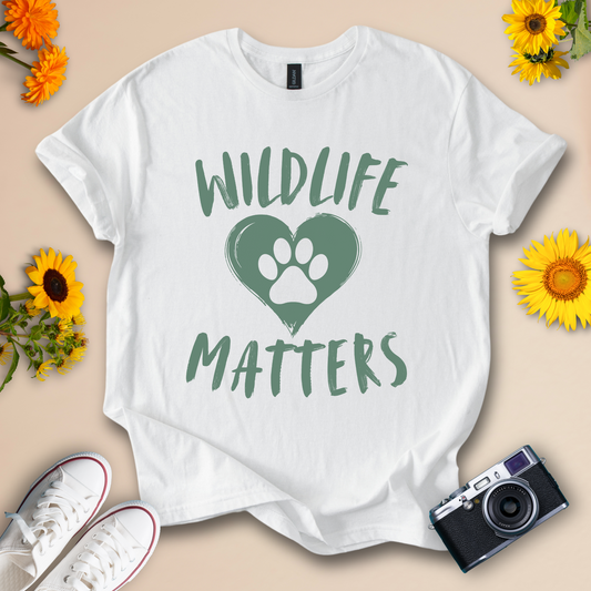 Wildlife Matters Unisex Softstyle T-Shirt - Eco-Friendly Animal Advocacy Tee
