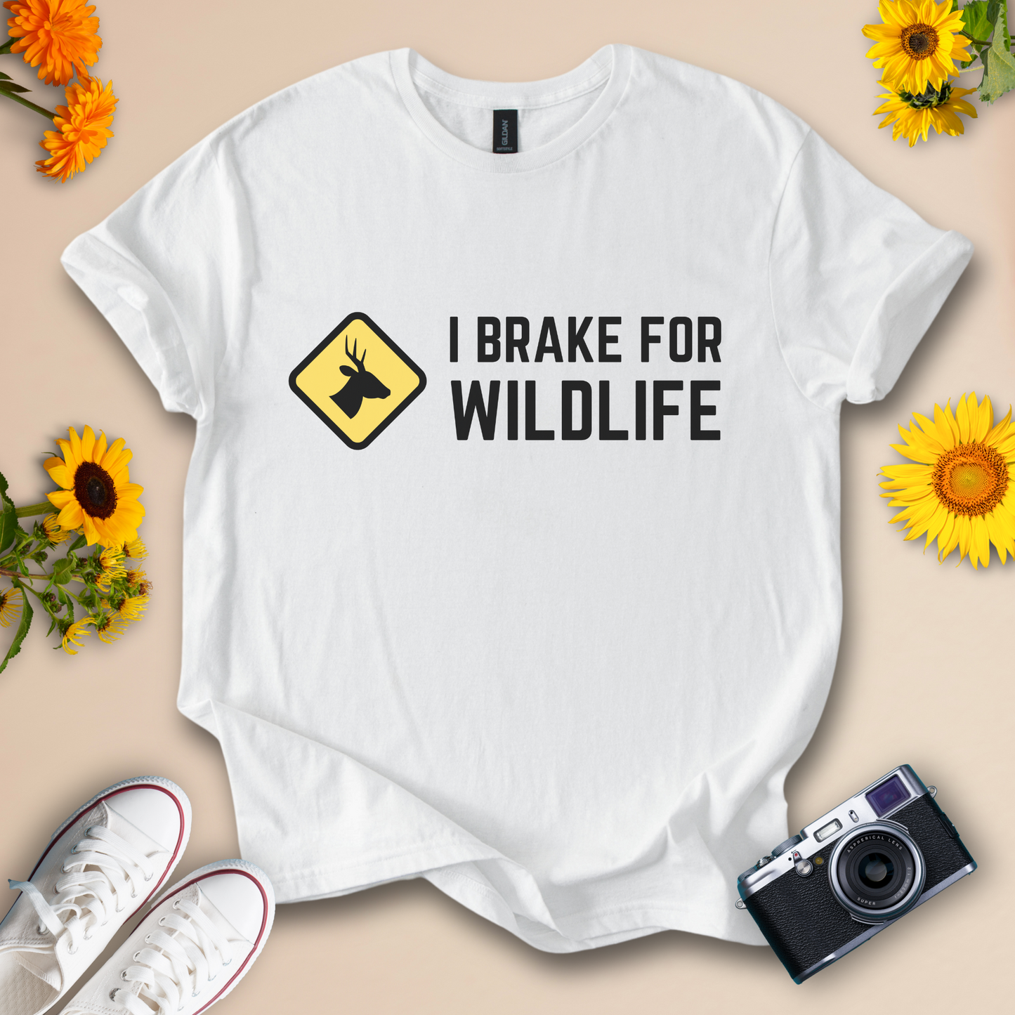 I Brake for Wildlife Unisex Softstyle Tee