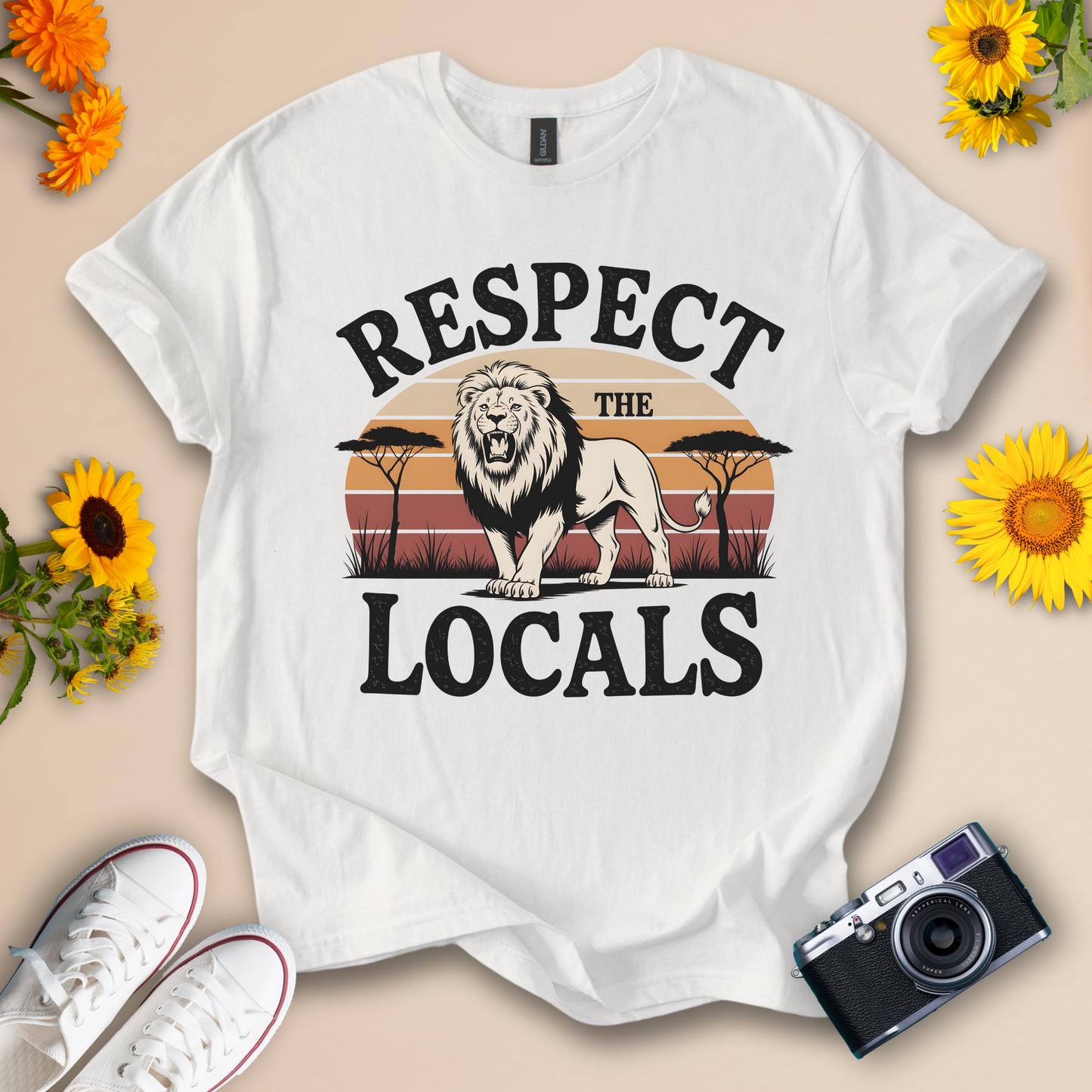 Respect the Locals Tee – Safari Style Graphic Shirt